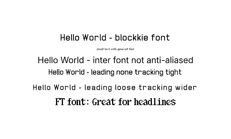 Simple Text